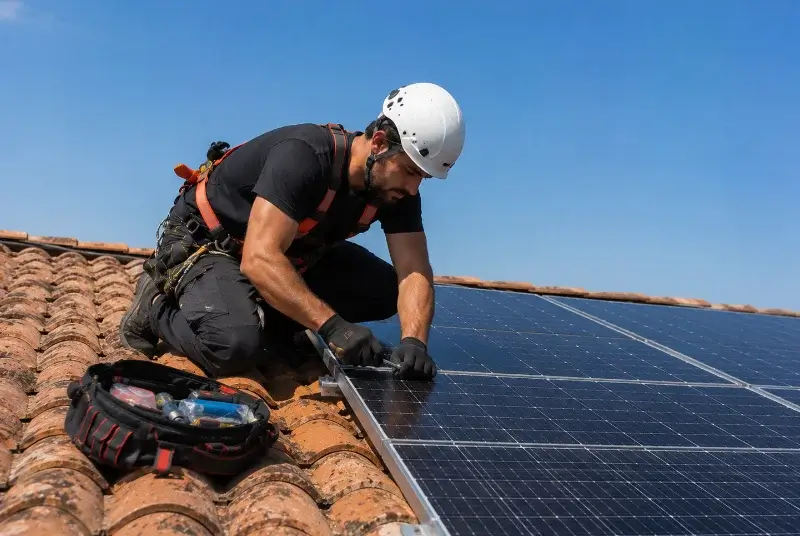 Maintenance et monitoring de panneaux solaires à Saint-Jans-Cappel